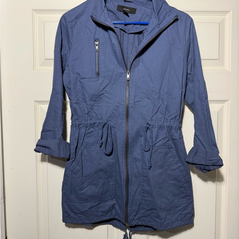 Forever 21 Navy Utility Anorak Jacket - Women's